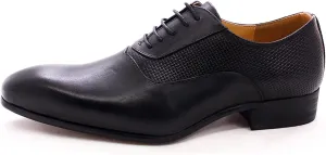 Mens Formal Dress Oxfords Work Uniform Leather Lace-up Brogues Wedding Party Derbys Pointed Toe,Black-42