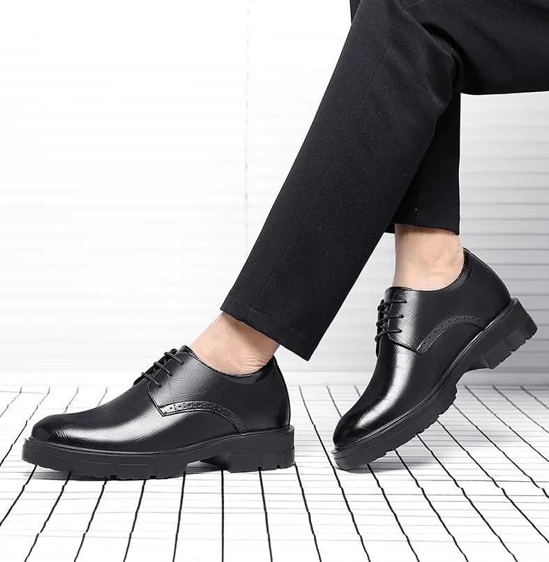 Men's Leather Shoes Casual Business Formal Oxfords Shoes Classic Modern Derby Shoes for Men