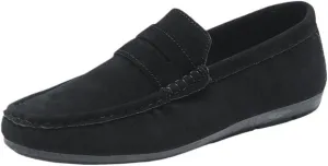 Mens Leather Slip On Loafers Comfortable Casual Shoes for Men Lightweight Breathable Business Wedding Travel Walking Driving Shoes