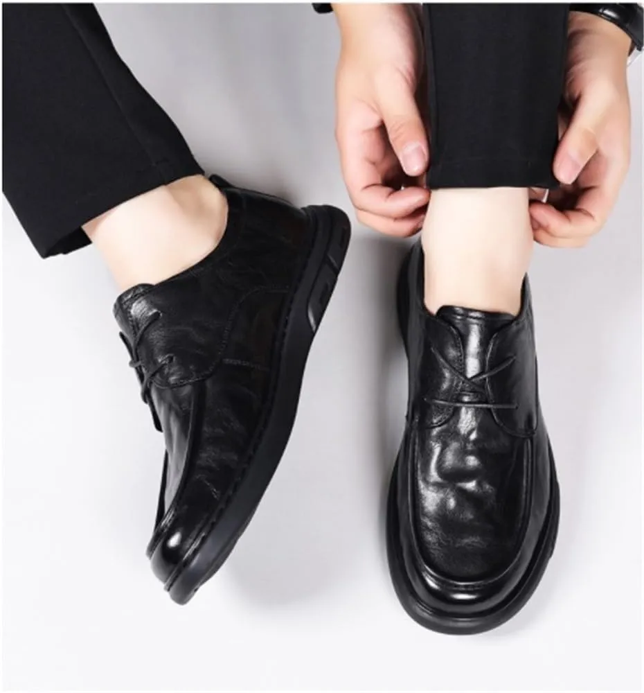 Men's Oxford Formal Dress Shoes Breathable Comfy Non Slip Rubber Sole Leather Business Casual Prom Wedding Suit for Men