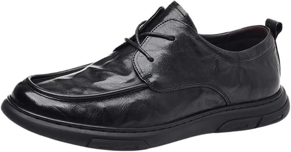 Men's Oxford Formal Dress Shoes Breathable Comfy Non Slip Rubber Sole Leather Business Casual Prom Wedding Suit for Men