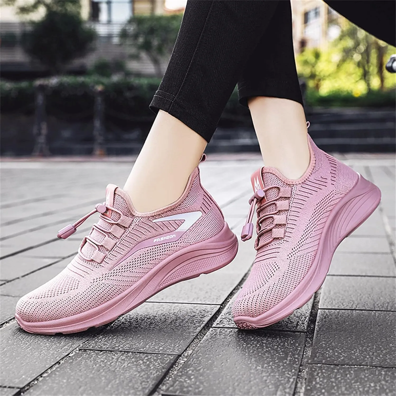 Orthopedic Shoes for Women Slip On Running Shoes Walking Breathable Mesh Knit Sneakers Low Top Comfortable Casual Shoes