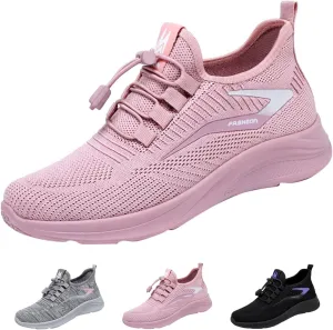 Orthopedic Shoes for Women Slip On Running Shoes Walking Breathable Mesh Knit Sneakers Low Top Comfortable Casual Shoes