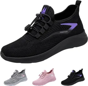 Orthopedic Shoes for Women Slip On Running Shoes Walking Breathable Mesh Knit Sneakers Low Top Comfortable Casual Shoes