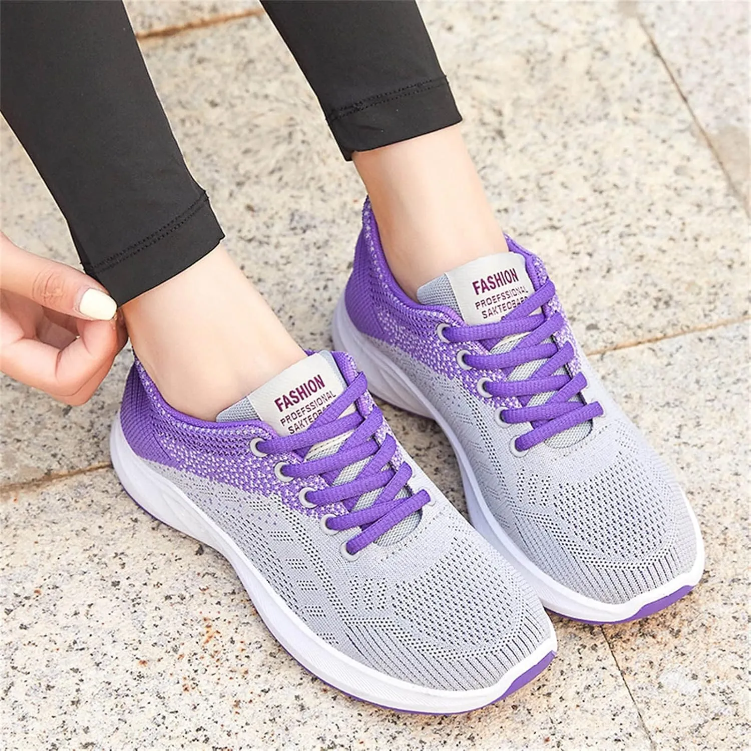 Orthopedic Sneakers for Women Breathable Walking Shoes Slip on Trainers Comfortable Casual Ladies Athletic Shoes