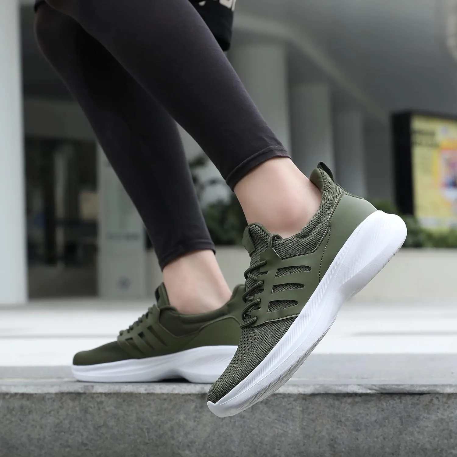 Santiro Running Shoes for Men Lightweight Breathable Walking Tennis Sneakers