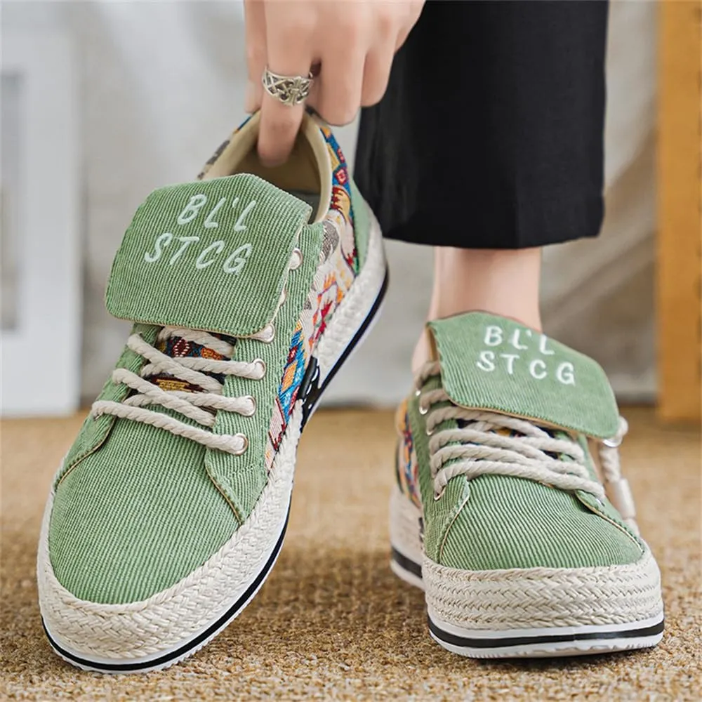 Slip on Low Top Canvas Walking Shoes for Men Breathable Comfortable Casual Shoes Men's Sneaker