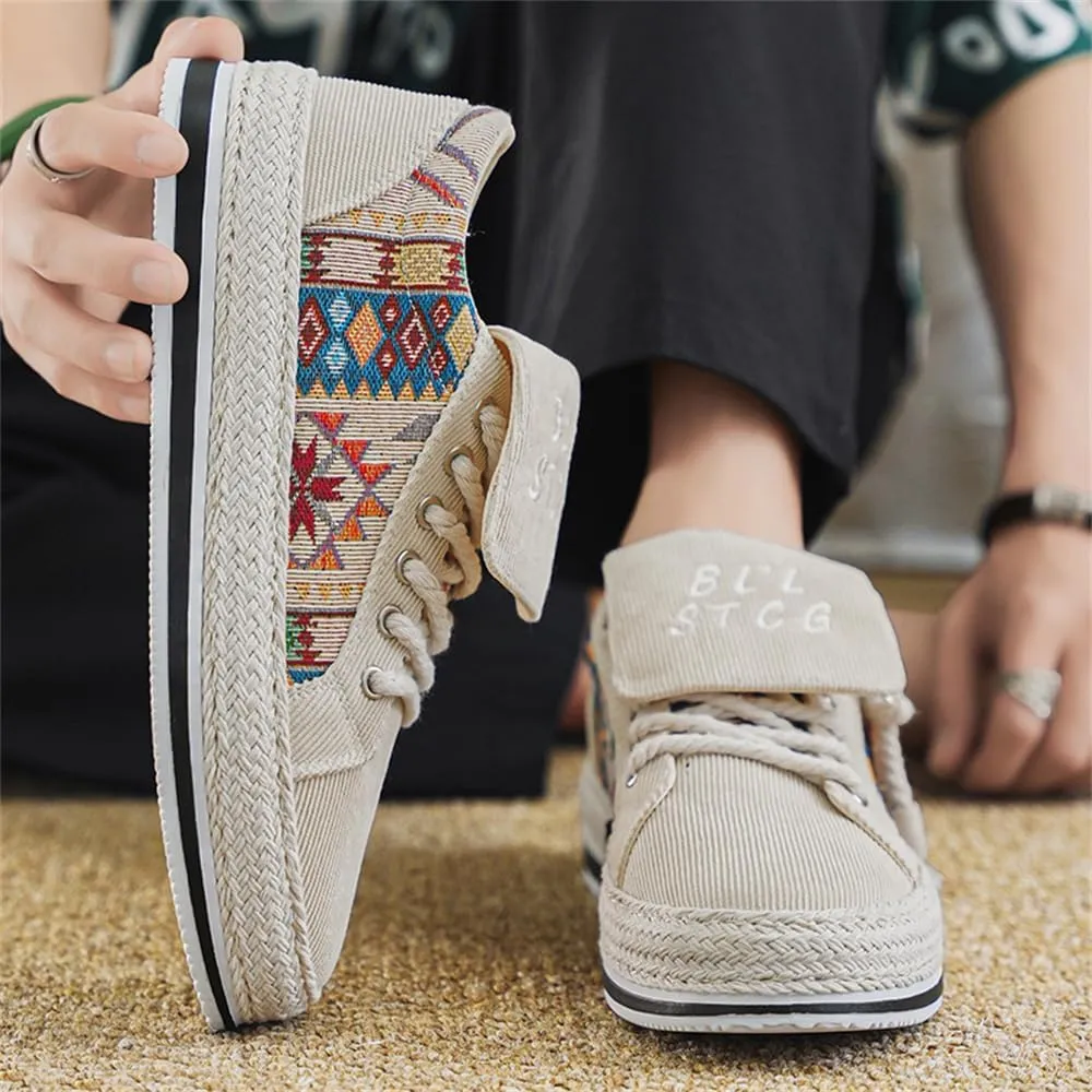 Slip on Low Top Canvas Walking Shoes for Men Breathable Comfortable Casual Shoes Men's Sneaker