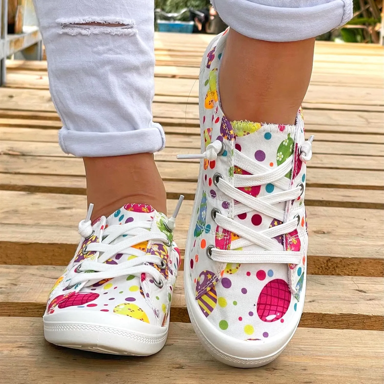Sneakers for Women Shoes for Women Memory Foam Go Walk Slip on Tennis Shoes Breathable Mesh Walking Womens Sneakers