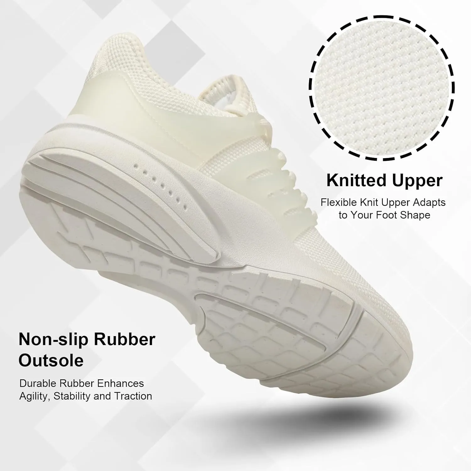 Troadlop Men's Running Shoes Non Slip