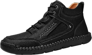 Walking Shoes Tennis Comfortable 2022 New Large Size Border Handmade Retro Stitched Leather Comfortable Casual Shoes