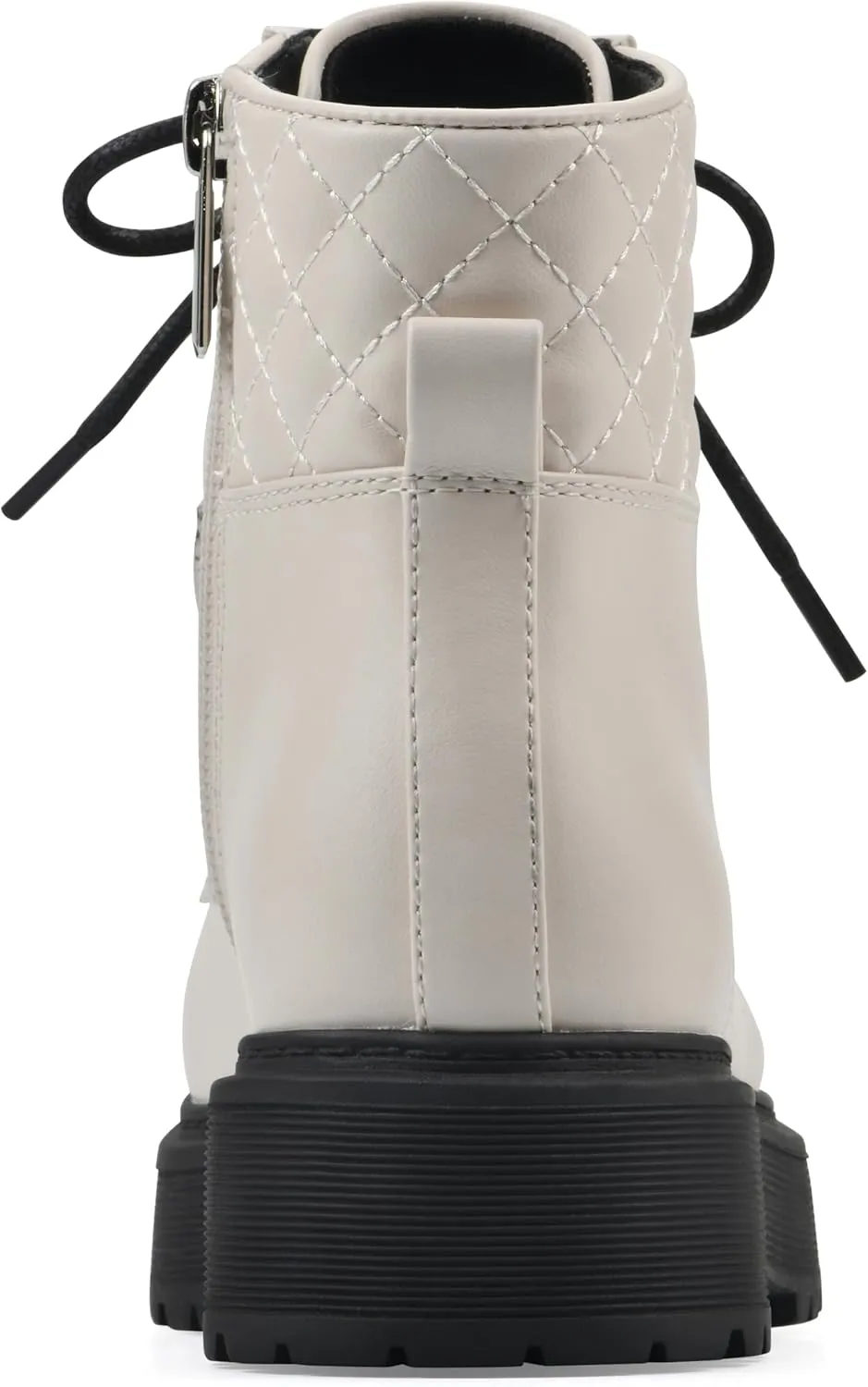 WHITE MOUNTAIN KIDS Girls' Prestan Lace-Up Lug Sole Combat Ankle Bootie