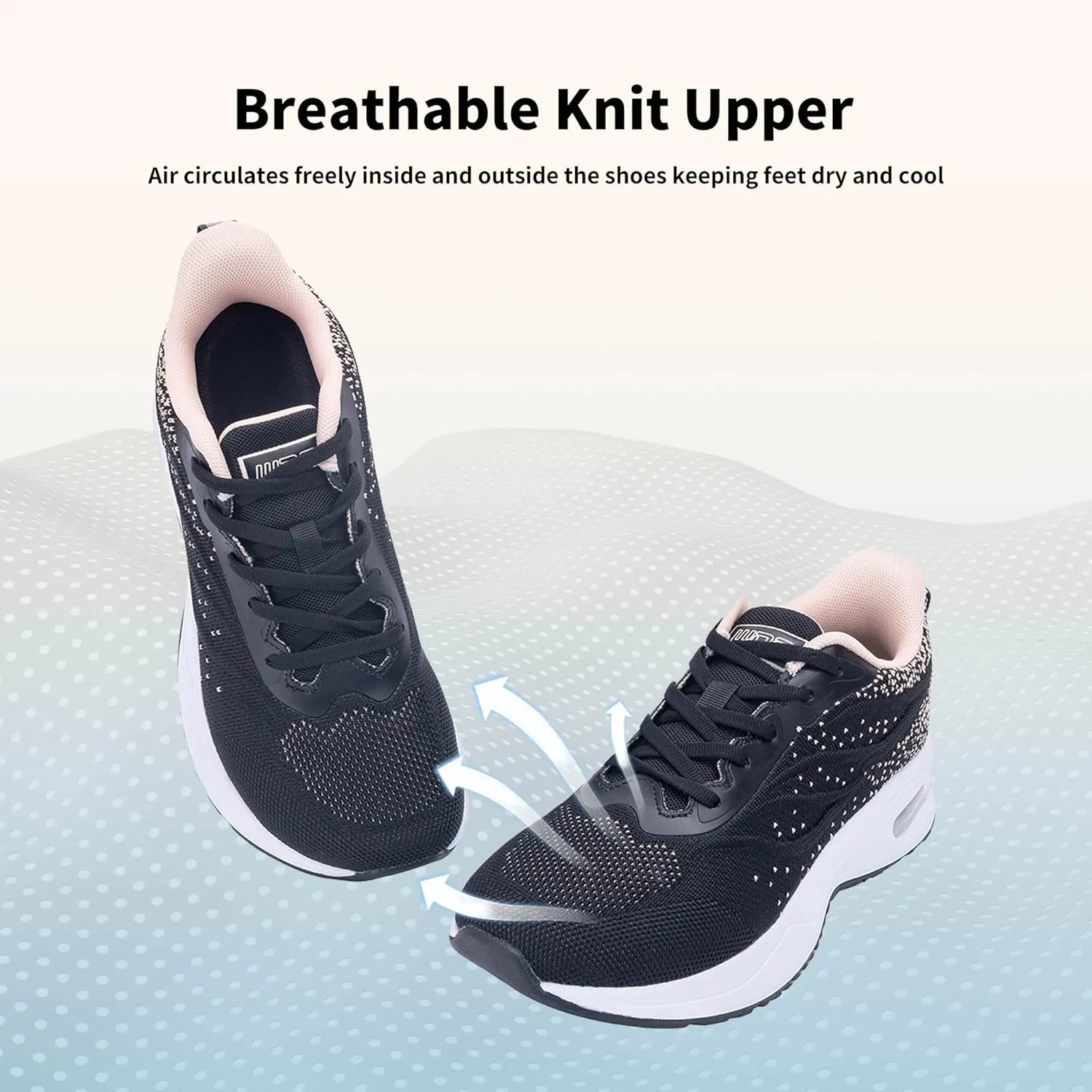 Women Running Shoes Wide Toe Box Air Tennis Walking Sneakers Slip On Comfortable Wide Width Athletic Shoes for Swelling Bunion US Size 6.5-11