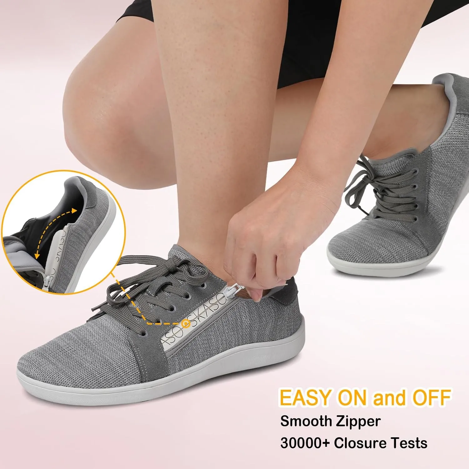Womens Barefoot Walking Shoes Wide Toe Fashion Sneakers Comfortable Casual Shoes Zero Drop Minimalist Shoes