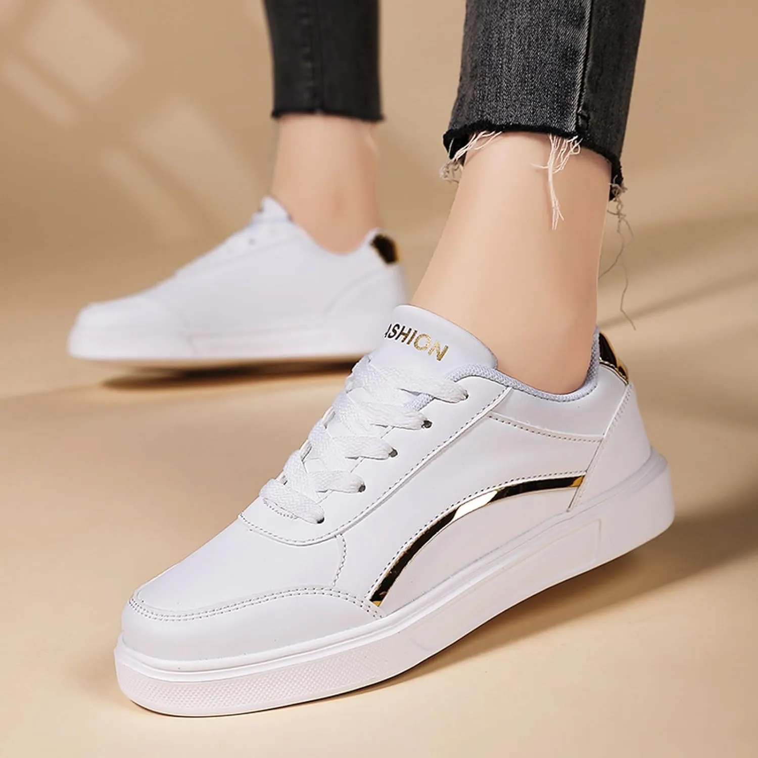 Womens Mesh Orthopedic Sneakers White Womens Tennis Shoes Low Top Casual Sneakers for Women Gym Shoes for Women