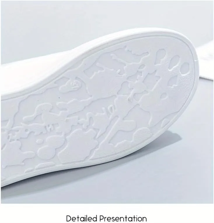 Women's Platform Skate Shoes, Versatile Height Increasing Lace Up Low Top Shoes, Outdoor Walking White Shoes