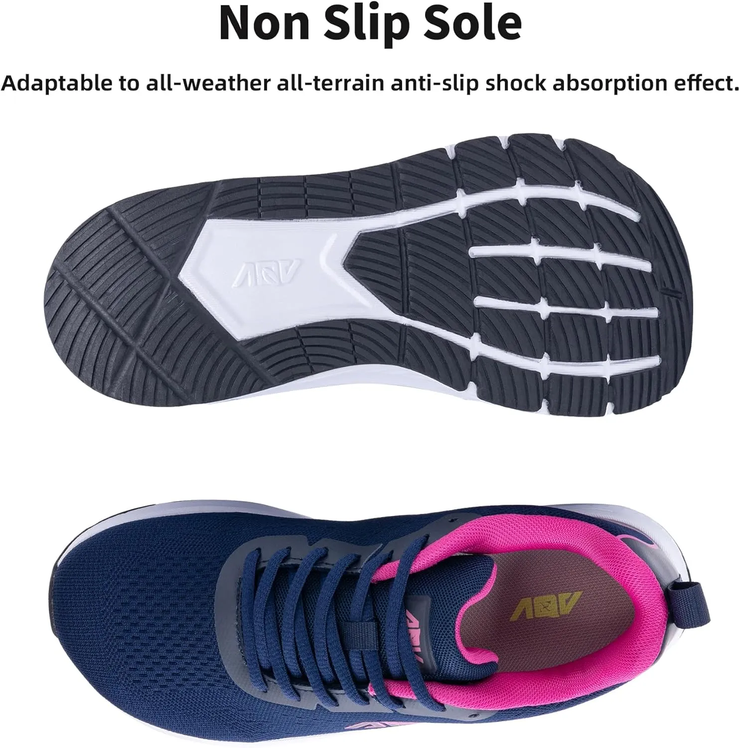 Womens Wide Toe Box Shoes Arch Support Walking Shoes Orthotic Wide Air Tennis Sneakers for Plantar Fasciitis