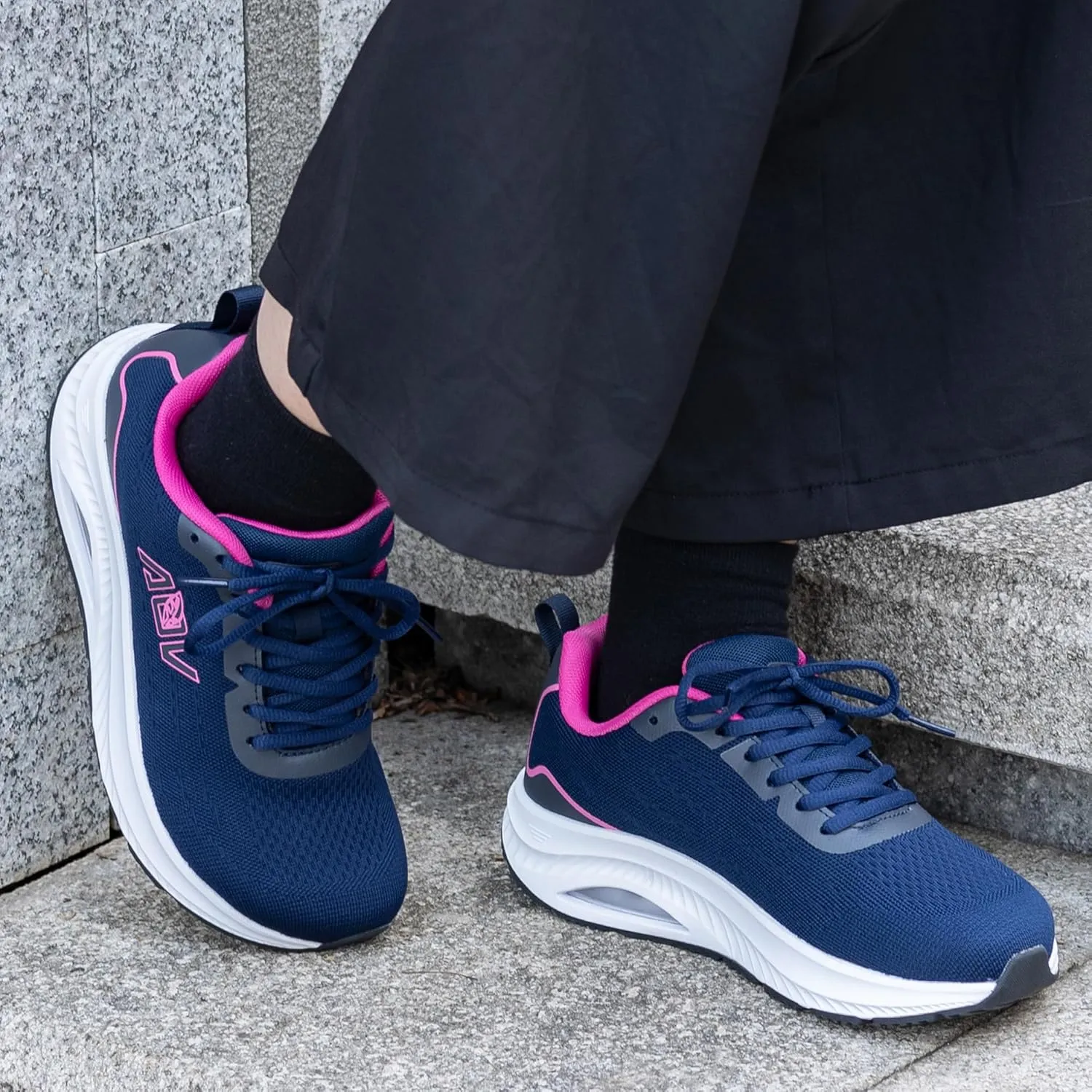 Womens Wide Toe Box Shoes Arch Support Walking Shoes Orthotic Wide Air Tennis Sneakers for Plantar Fasciitis
