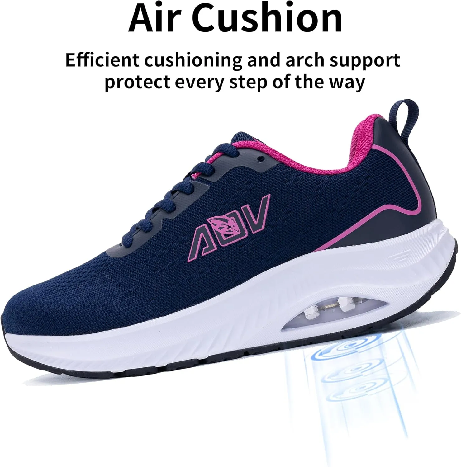 Womens Wide Toe Box Shoes Arch Support Walking Shoes Orthotic Wide Air Tennis Sneakers for Plantar Fasciitis