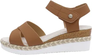 Work Sandals for Women Office Ankle Strap Open Toe Platform Wedges Shoes Holiday Beach Comfortable Casual Shoes